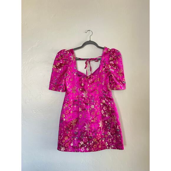 Lulus Brocade Pink MiniDress - Picture 5 of 7